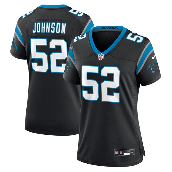 DJ Johnson Carolina Panthers Nike Women's  Game Jersey -  Black