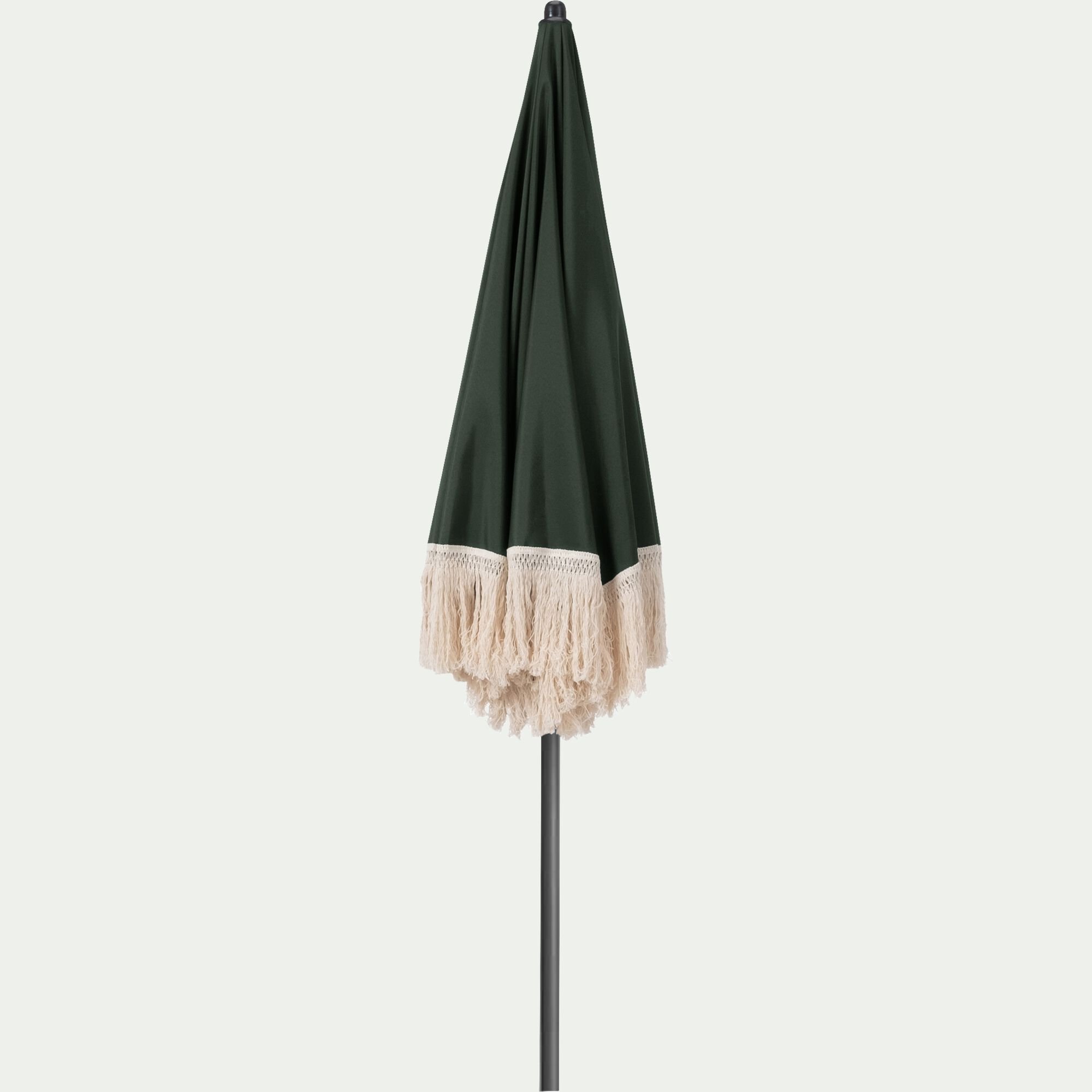 RICCIA - Parasol à franges D180cm - vert kaki