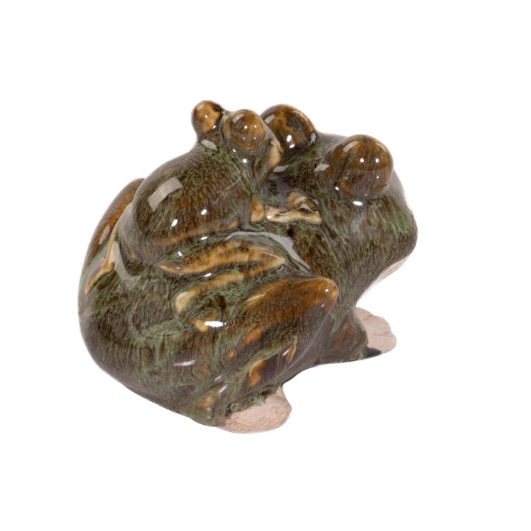 Figurka żaba, dekoracja ogrodowa, 10 x 11 cm