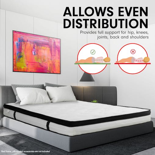 NNEDPE Laura Hill King Single Mattress with Euro Top Layer - 32cm