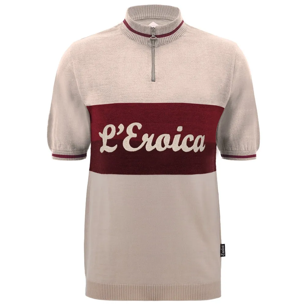 Santini Eroica Vino short sleeve jersey