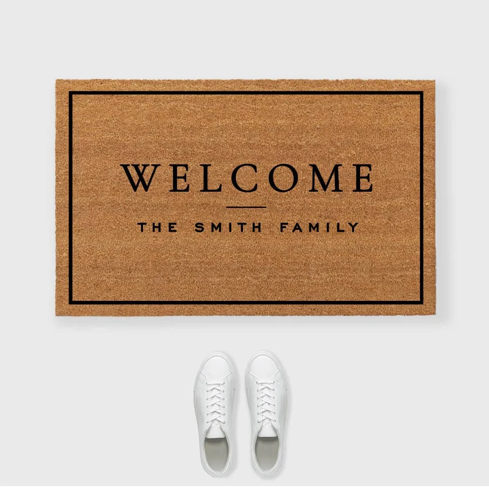 Welcome Doormat,Custom Welcome Mat,Welcome Personalized Name Doormat,Personalized Doormat,Custom Doormat,Extra Large Doormat,Large Doormat