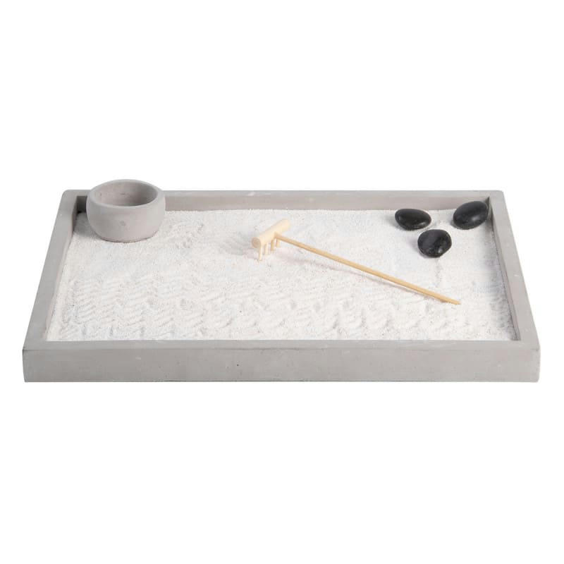 - Jardin zen rectangulaire 30 x 22 cm