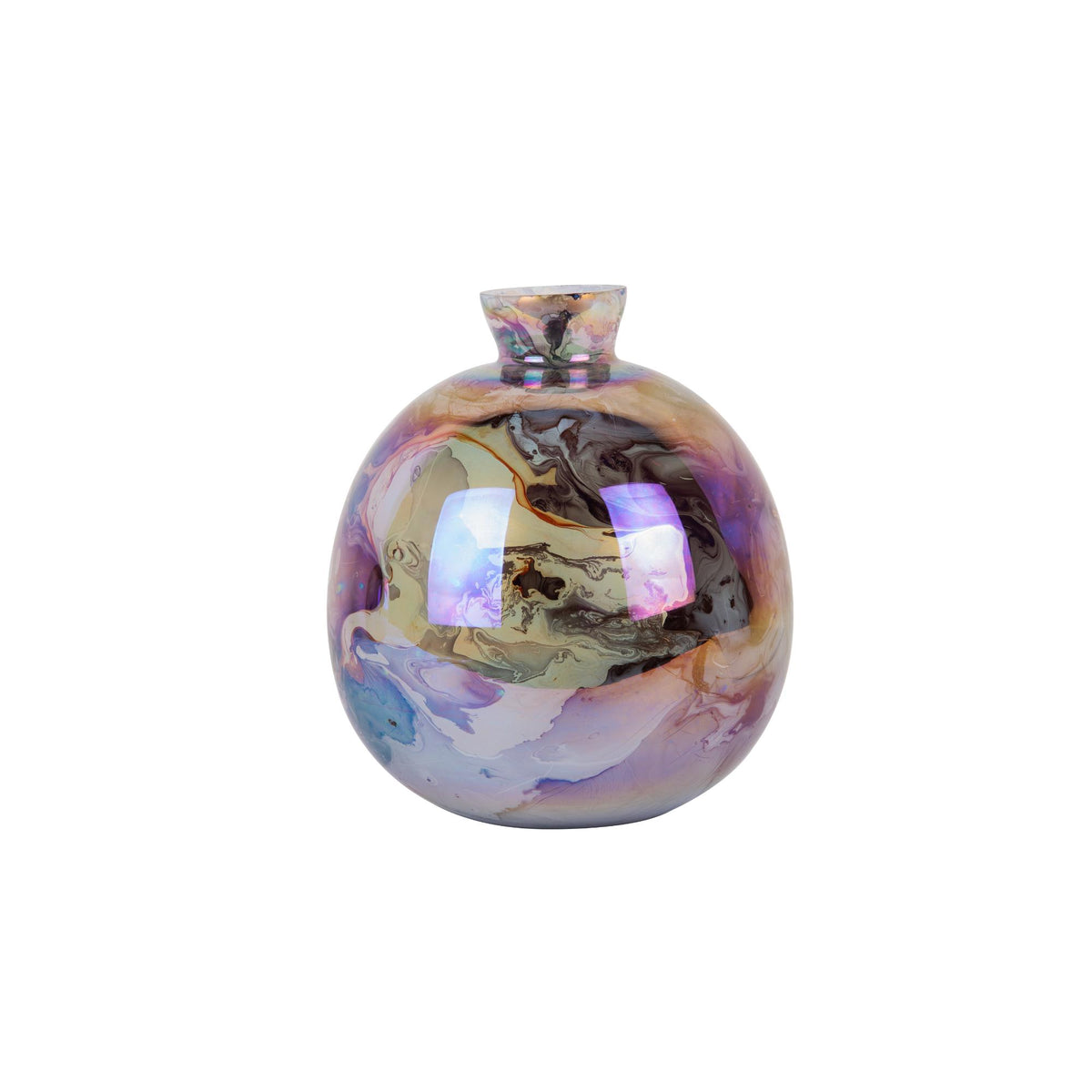 Present Time vaas Melange Bottle - bruin - Ø23cm