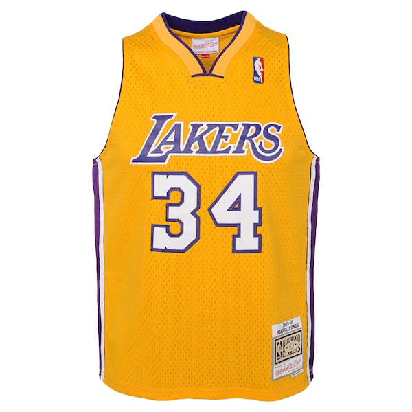Shaquille O'Neal Los Angeles Lakers 1999/00 Hardwood Classics Swingman Jersey - Gold