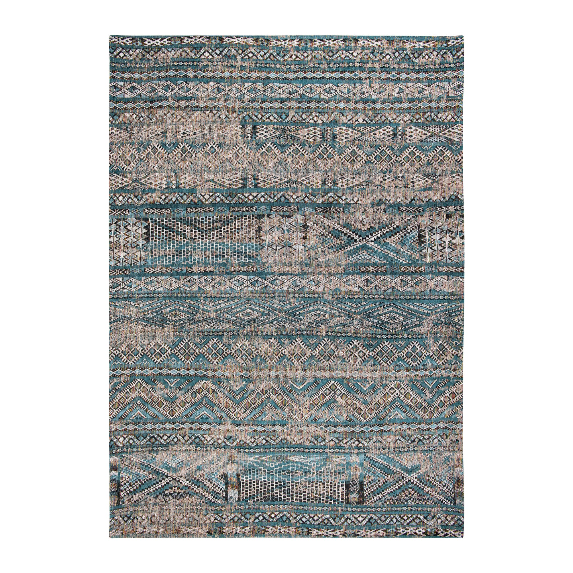 Louis de Poortere Kilim Vloerkleed 200 x 280 cm - Zemmuri Blue