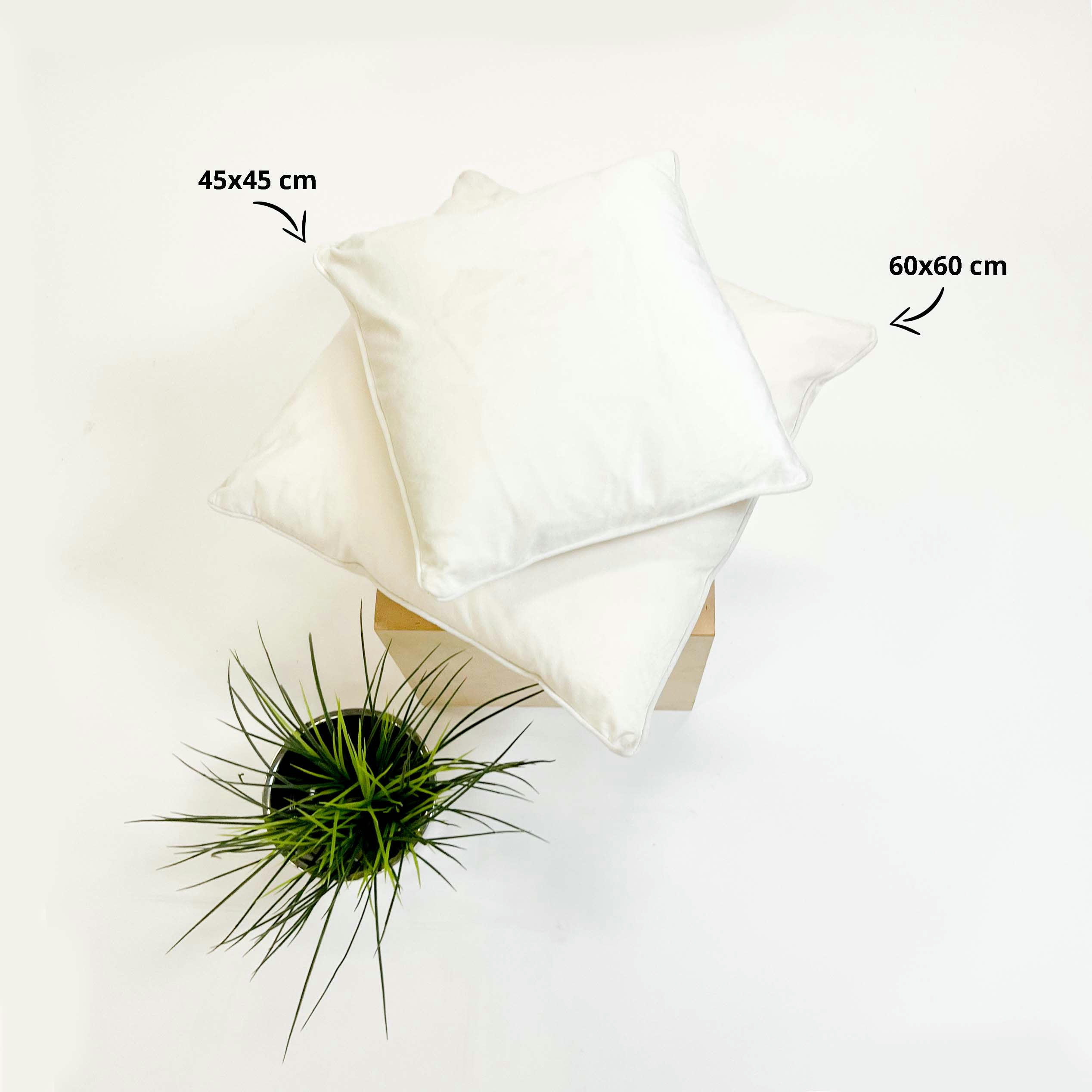 FINN - Coussin - blanc en velours 60x60 cm uni