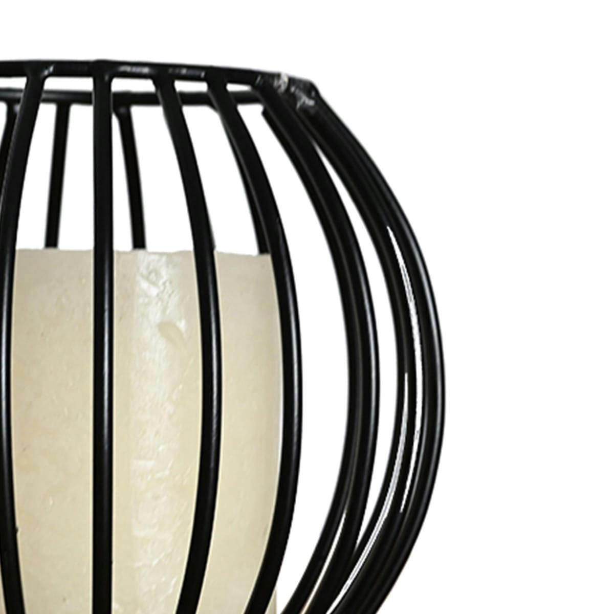 KEMI BLACK - Photophore métal rond 13x11 cm  noir 13x13x11 cm