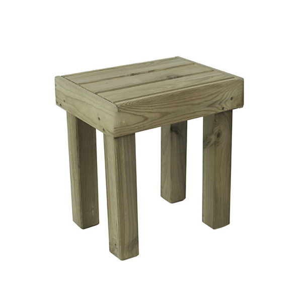 Banc en bois KORUDECK in legno trattato per giardino VidaHuerto 45x33x50 cm.