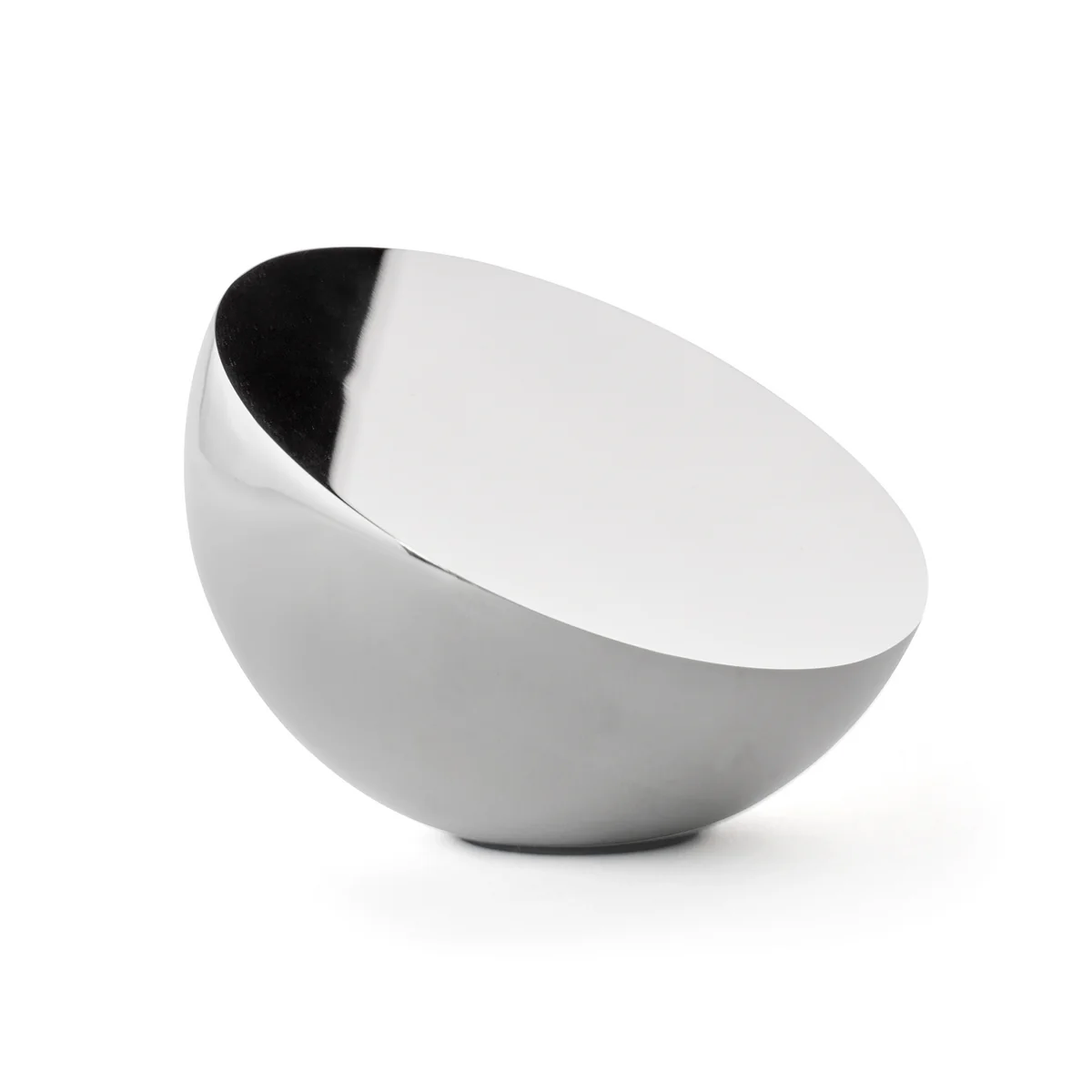 New Works - Aura Tischspiegel, H 9 cm / Ø 12,7 cm, Edelstahl