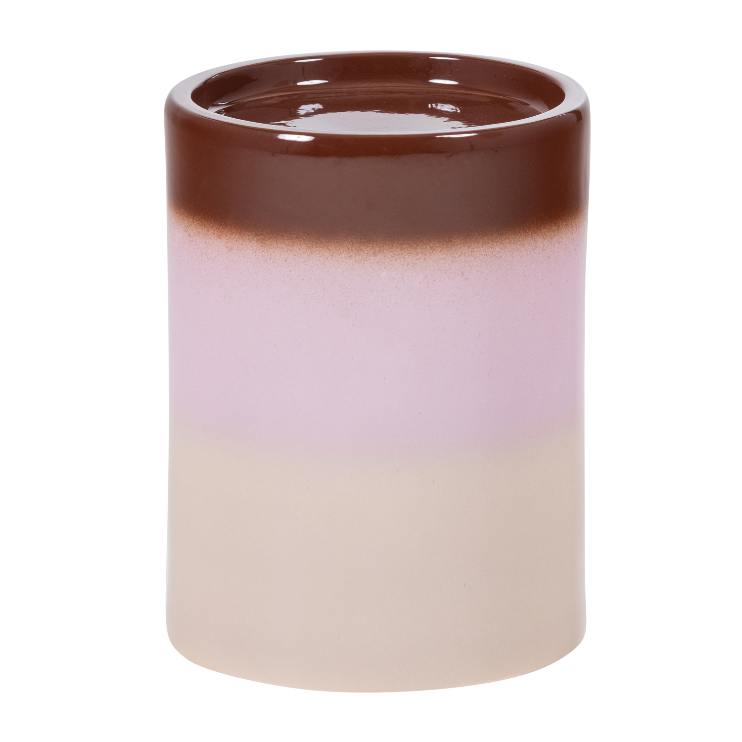 WOOOD bijzettafel Ø 35 cm Ollo - Keramiek - Roze/Bruin - 44x35x35