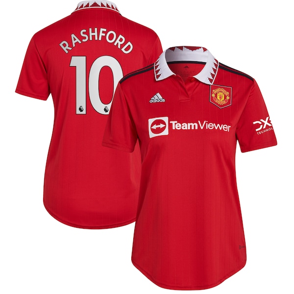 Marcus Rashford Manchester United adidas Women's 2022/23 Home Replica Player Jersey - Red