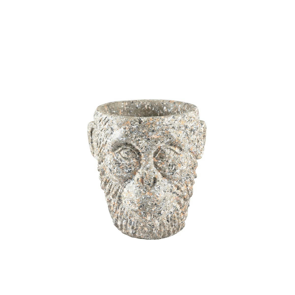 LIVING - Cache pot en béton gris