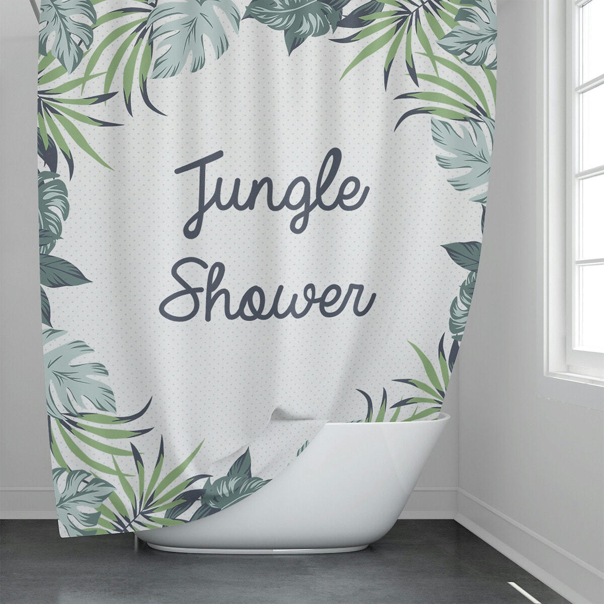 Rideau de douche polyester imprimé,Jonah