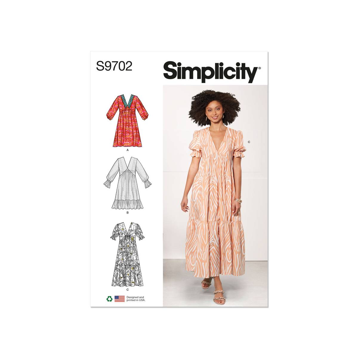 Simplicity Women’s Dress Sewing Pattern S9702 (18-26)