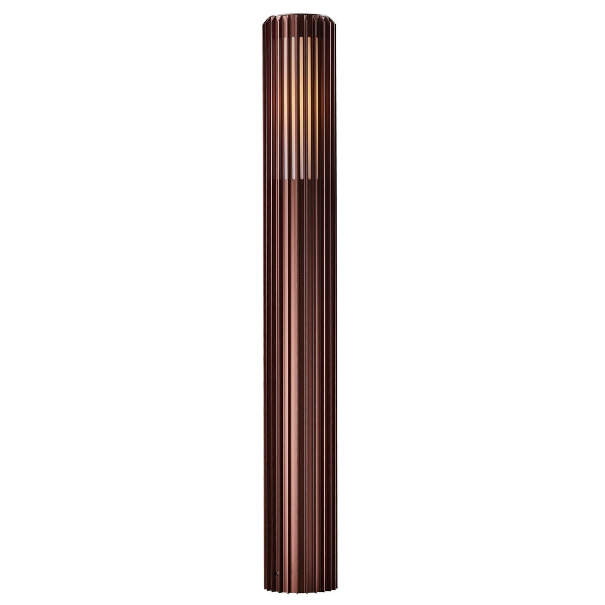 Nordlux buitenlamp Aludra - 1 lichts - 12.4 x 95  cm - bruin metallic