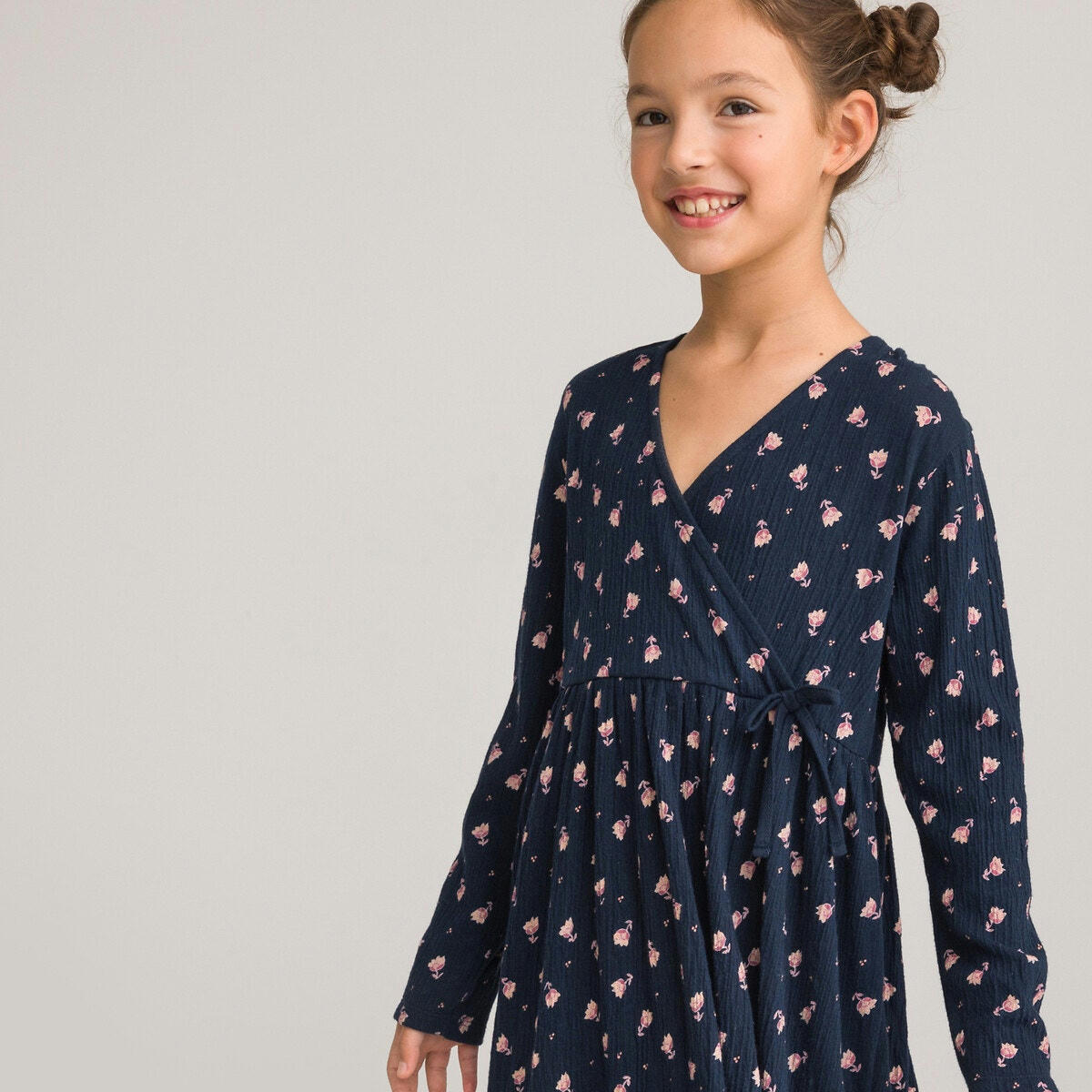 Robe patineuse manches longues imprimé 3-12 ans