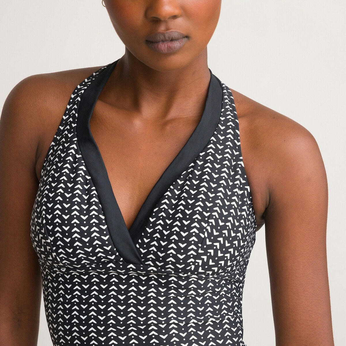 Haut de maillot de bain tankini forme foulard