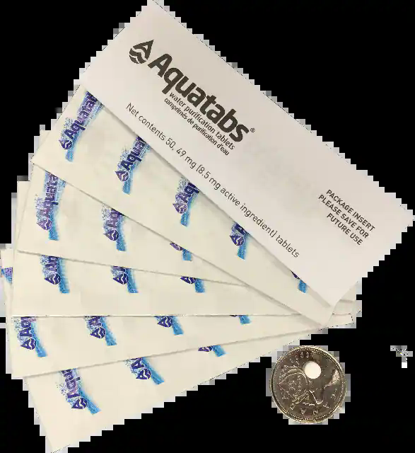 Aquatabs Water Purification Tablets, 50-pk