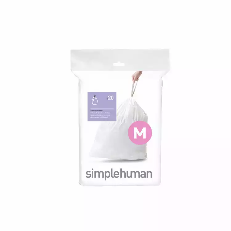 Simplehuman 45L Code M Bin Liners - Pack of 100