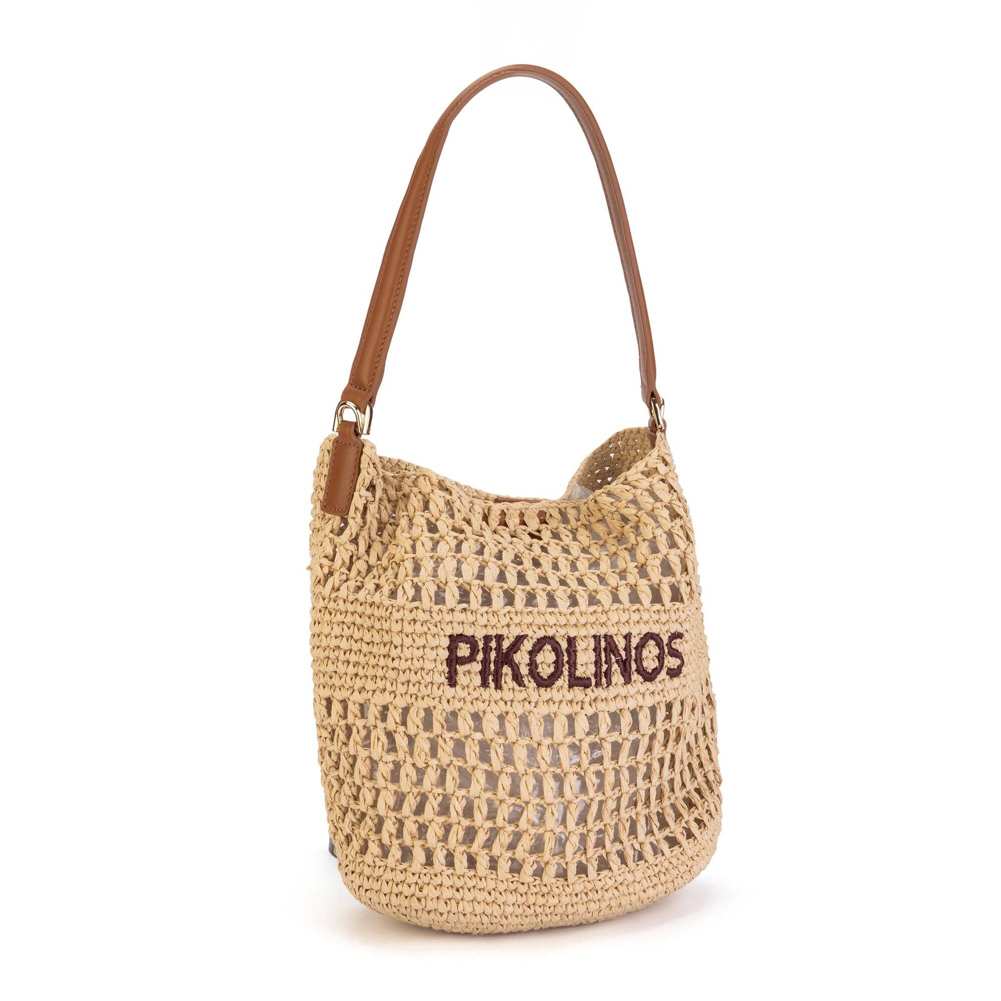 CALONGE - Saco pequeño de rafia para mujer