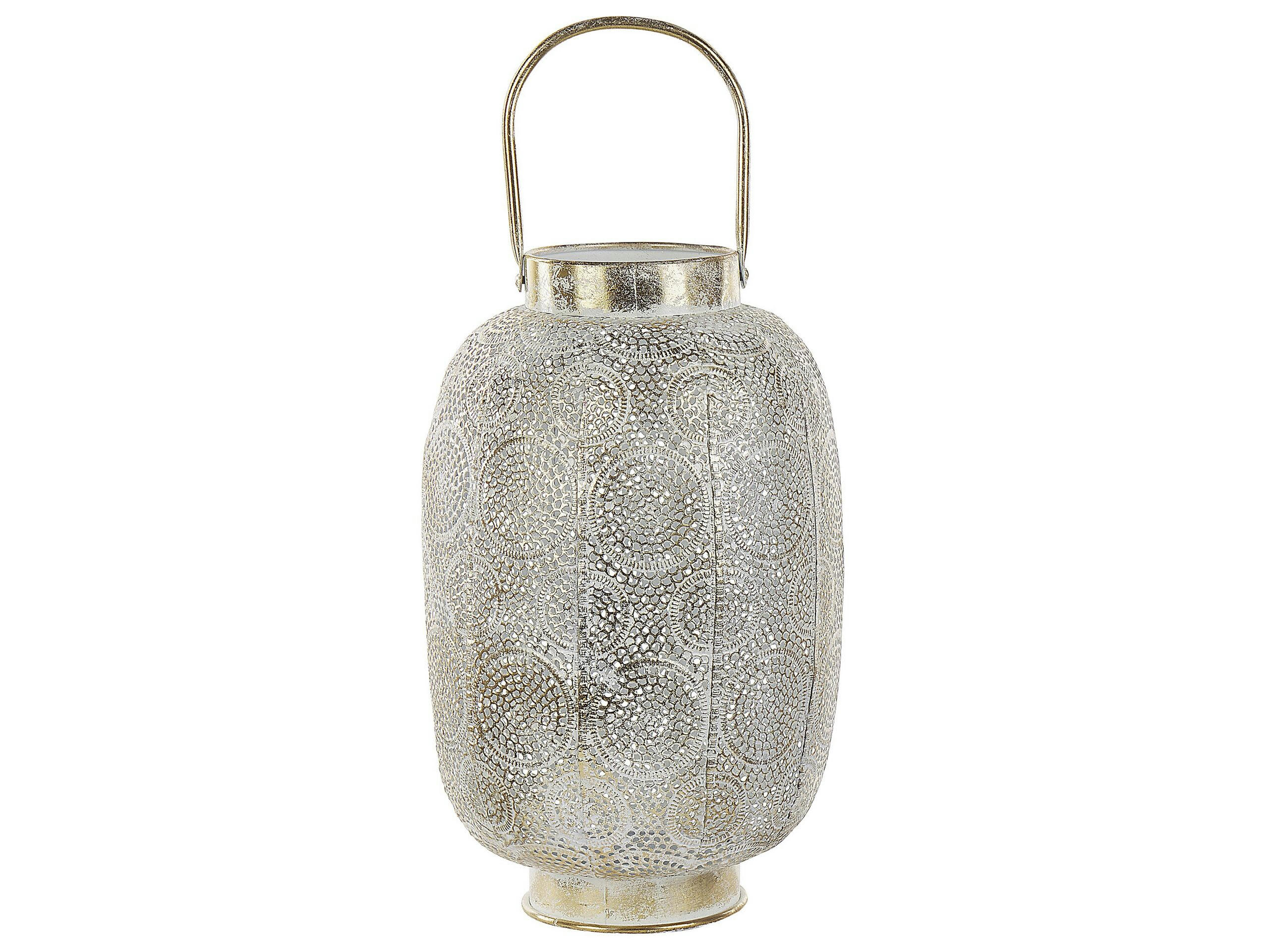 LANTAU - Lanterne en métal doré 40 cm