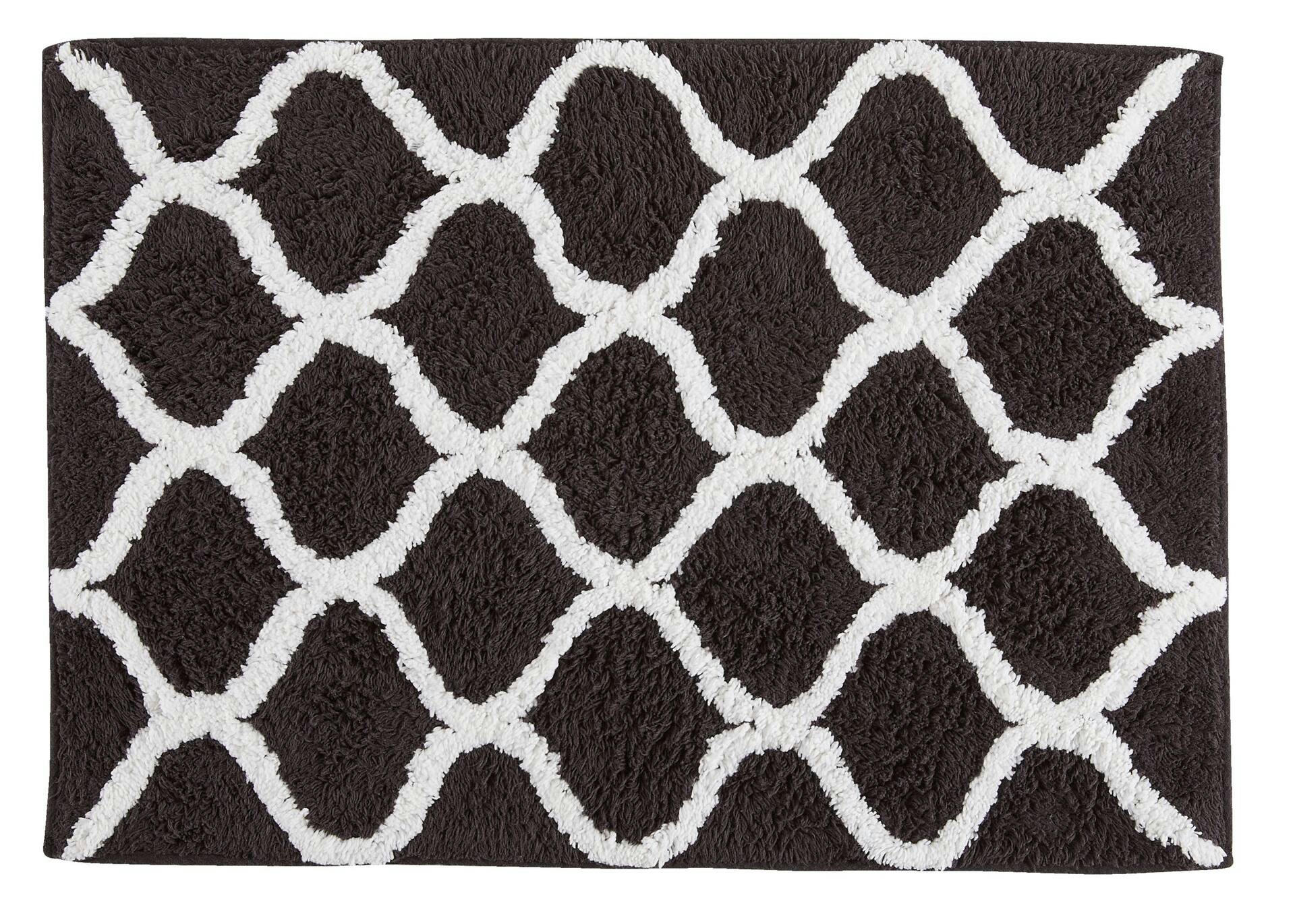 For Living Tufted Bathroom Mat, Blue, 17-in x 24-in