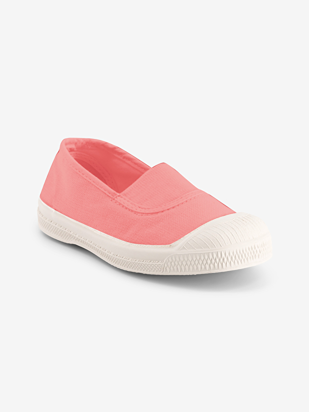 Tennis elastique enfant rose tendre