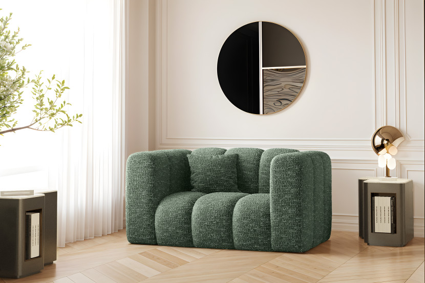 Fotel, sofa Grand modułowa tkanina Haga Zielony