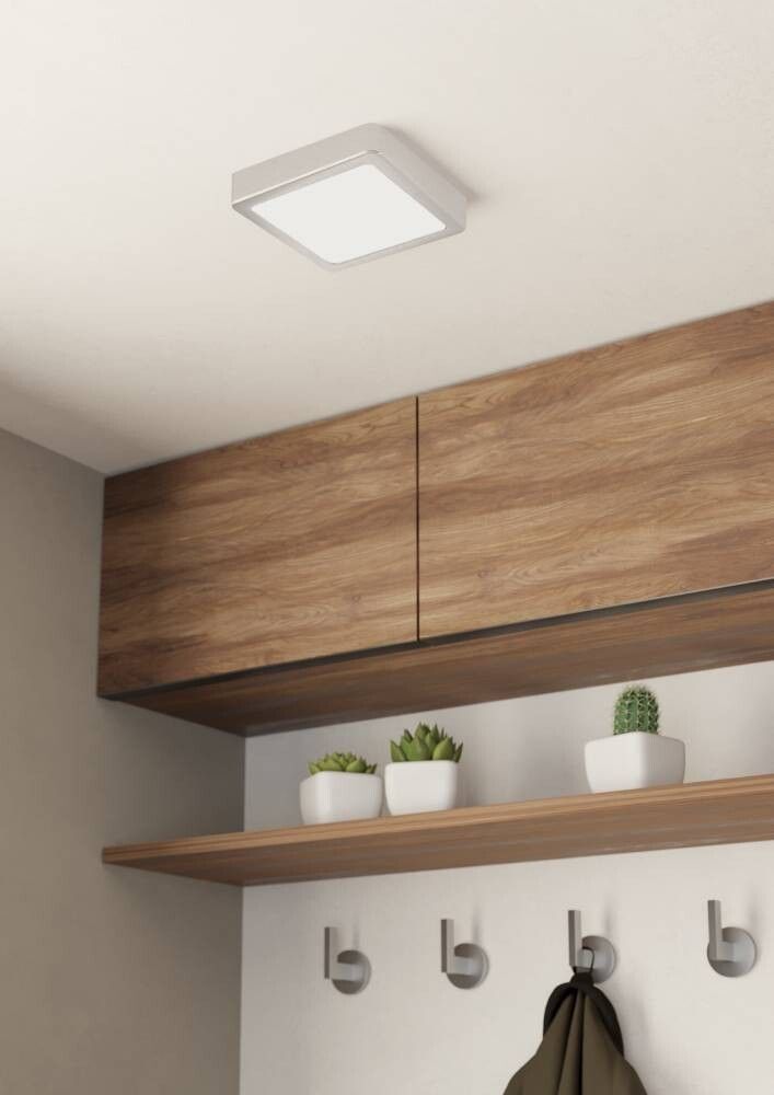 TAKLAMPE EGLO FUEVA5 FIRKANTET 160X160 3000K 10,5W HVIT