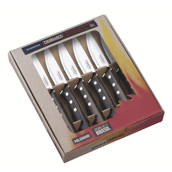 Steakmesser-Set »CHURRASCO«, Länge: 25,5 cm, aus Edelstahl