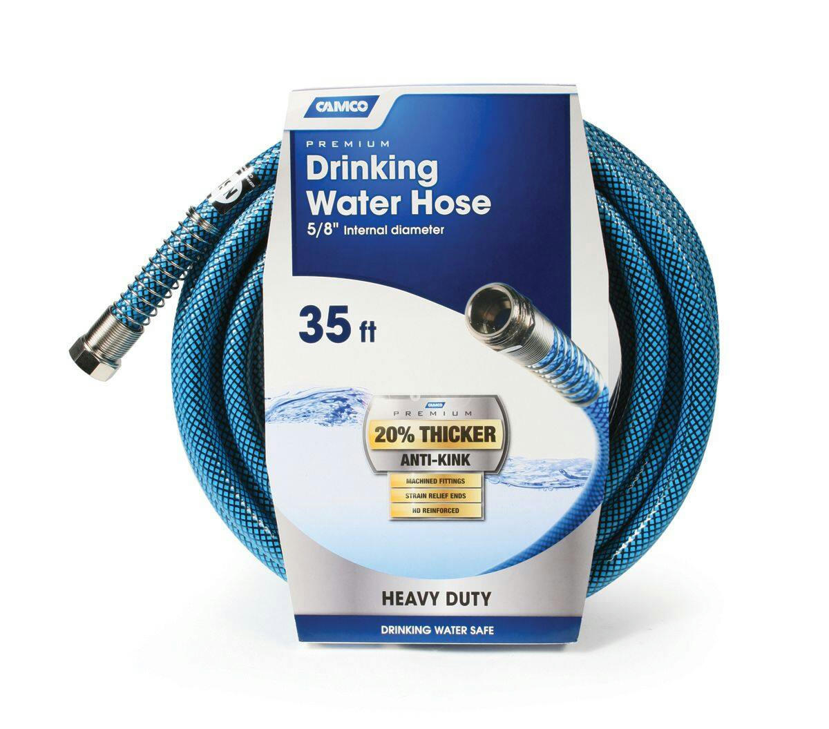 TastePURE Premium Drinking Water Hose, 35-ft x 5/8-in