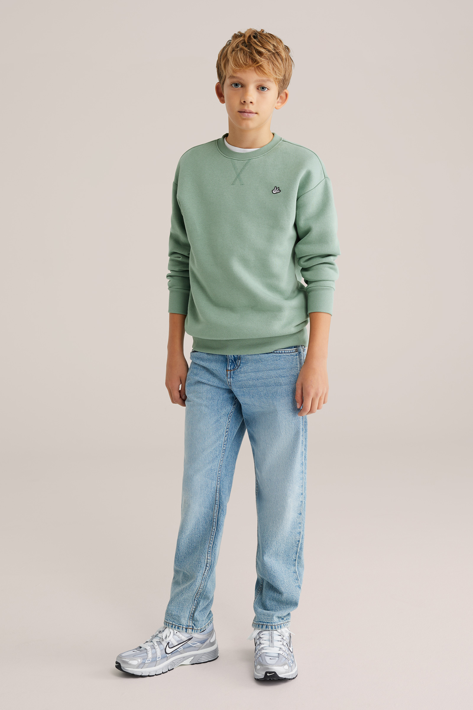 Jongens regular fit sweater met embroidery