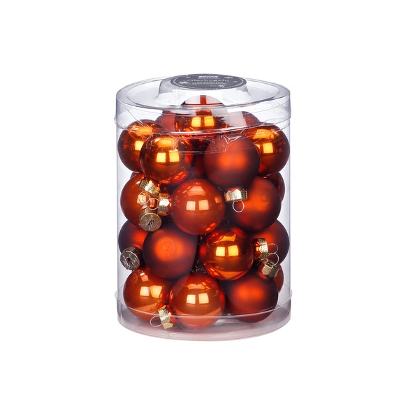 Weihnachtskugel, Ø: 3 cm, Glas, 28 Stück