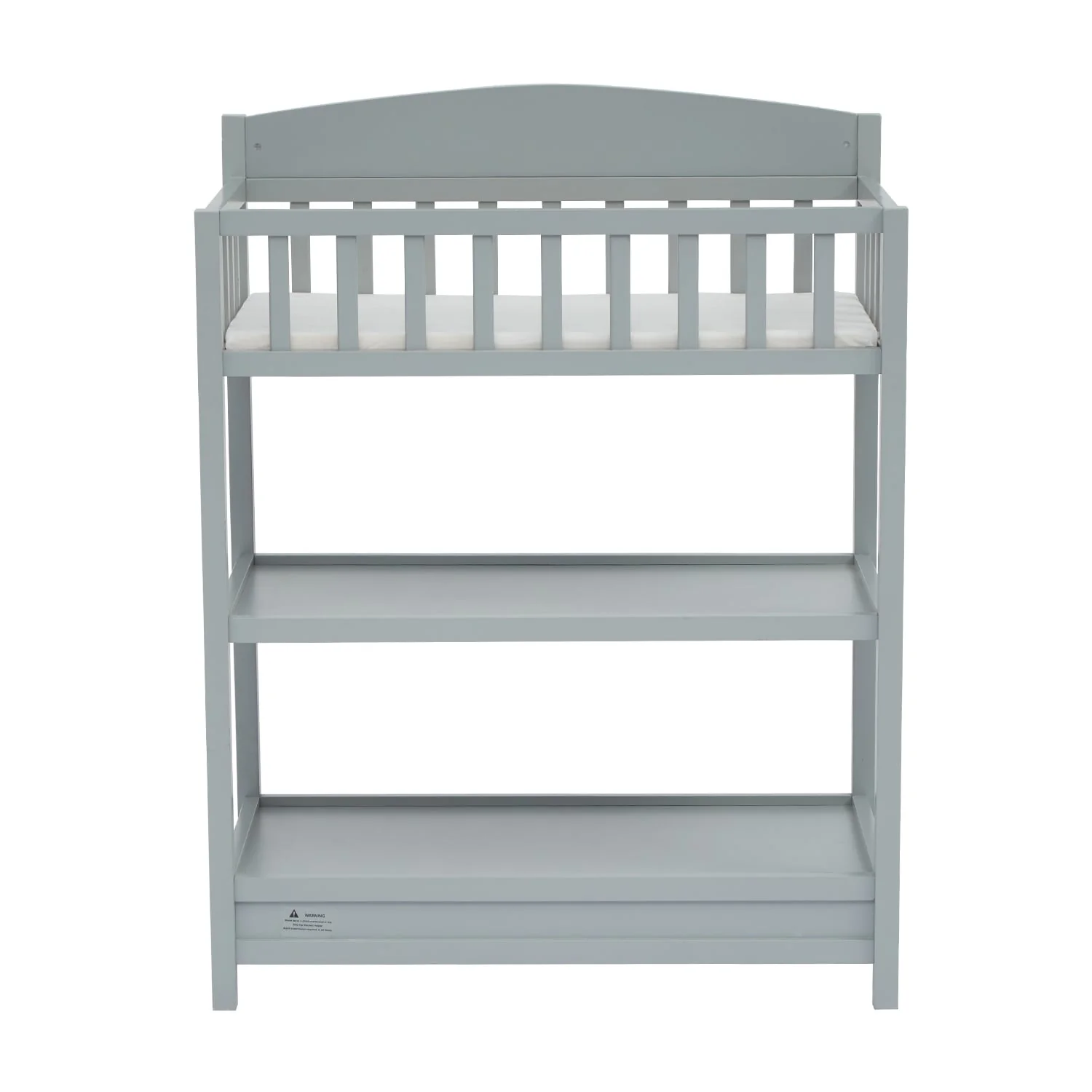 Kinbor Baby Safety Rails Changing Table with Changing Pad Multi Storage Baby Changing Station for Infants or Babies, Grey