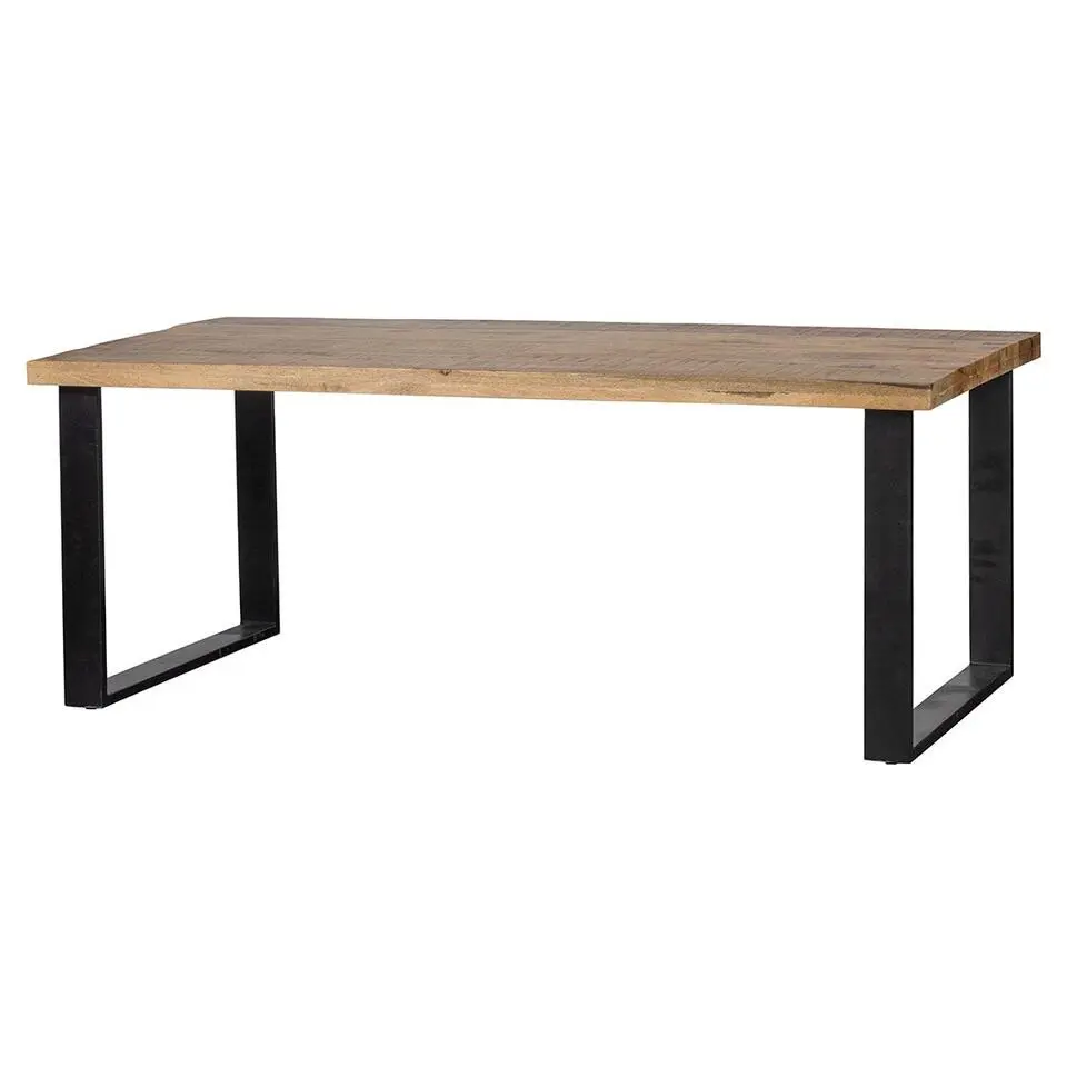 Mangohoutonline - Eettafel Britt 280x120cm Rechthoekig - Bruin - Mahom