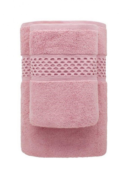 Ręcznik Rete 70x140 różowy frotte 650 g/m2 bawełniany