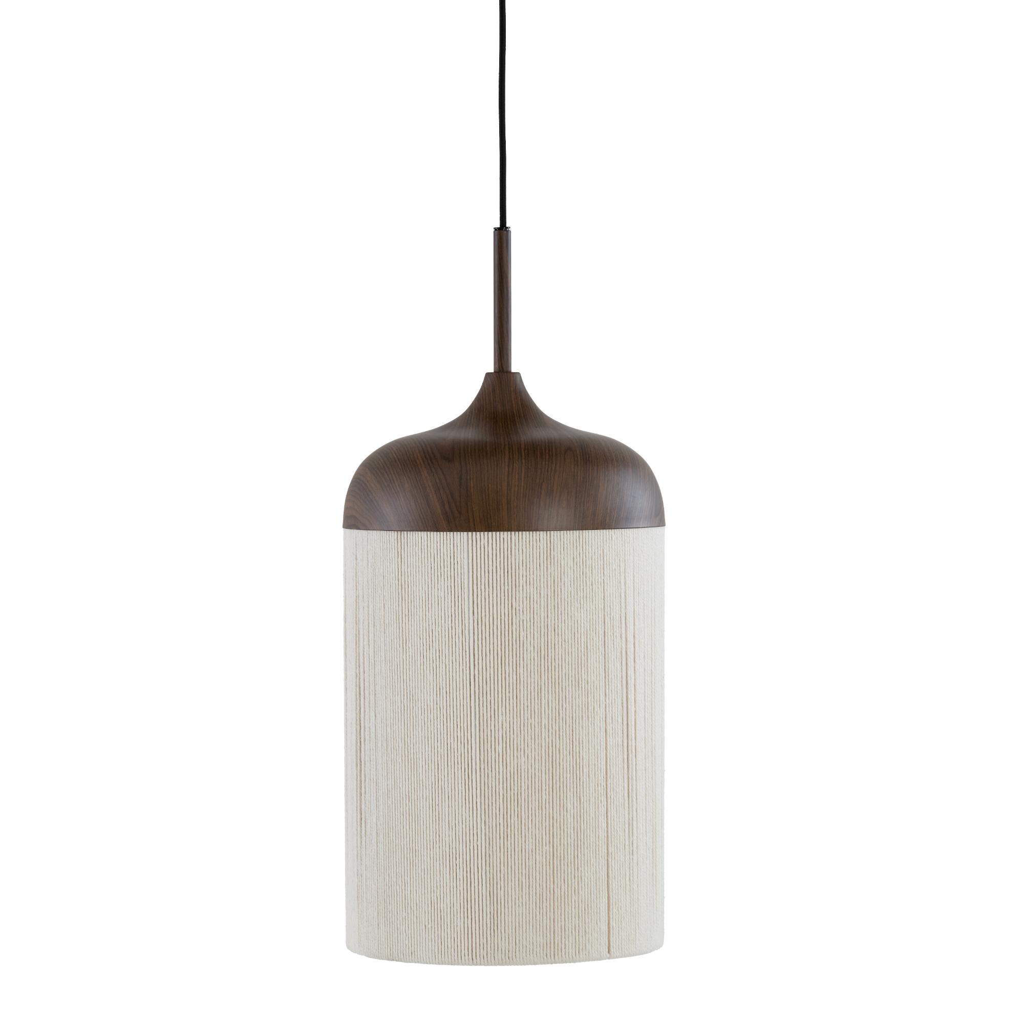 Light & Living Hanglamp Dania - Bruin Crème - Ø27.5x52cm