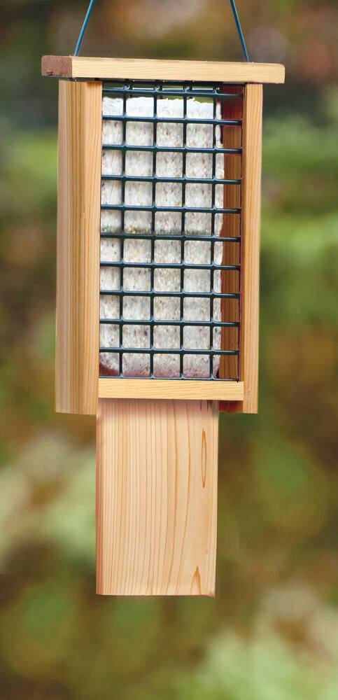 Wood Suet Feeder