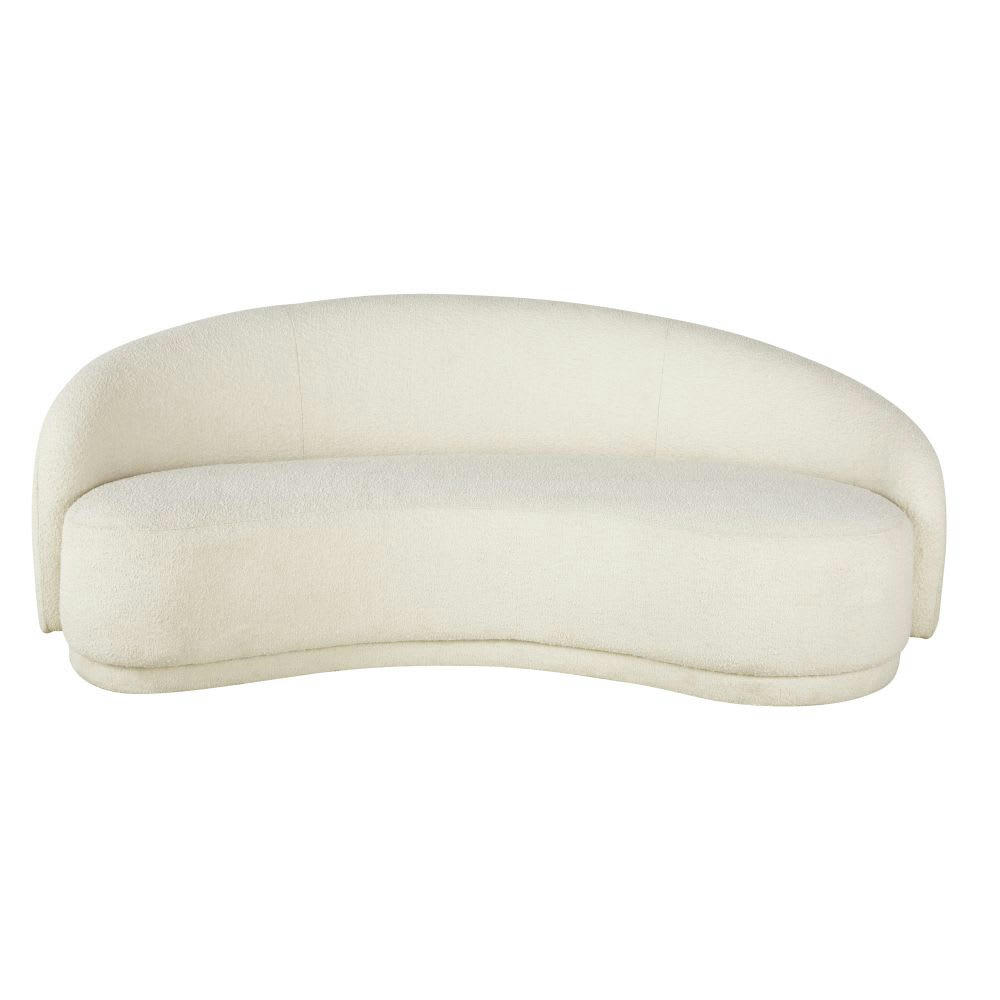 Dorset Business - Canapé professionnel 3/4 places à bouclettes écrues