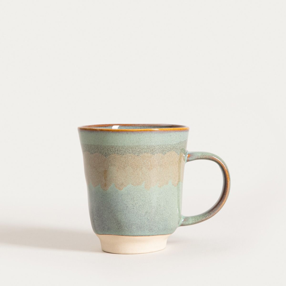 Kubek KASLO niebieski z beżowym paskiem 0,4 l