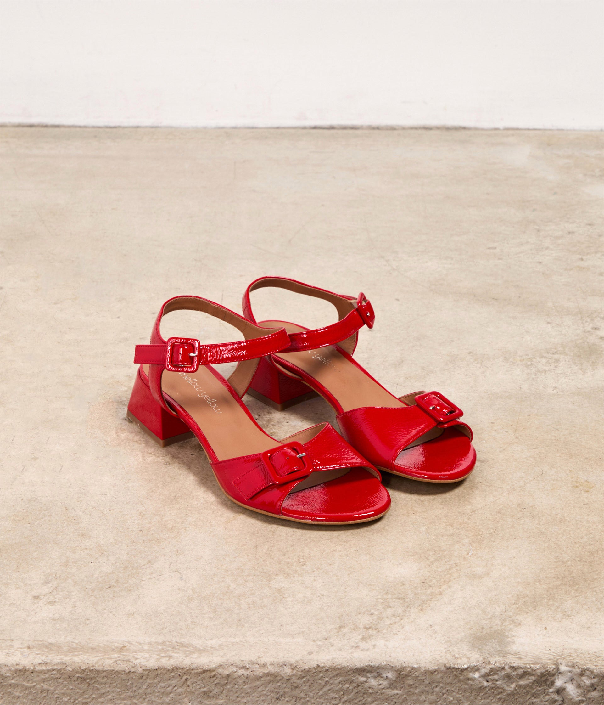 Sandales vernies rouges Maggy