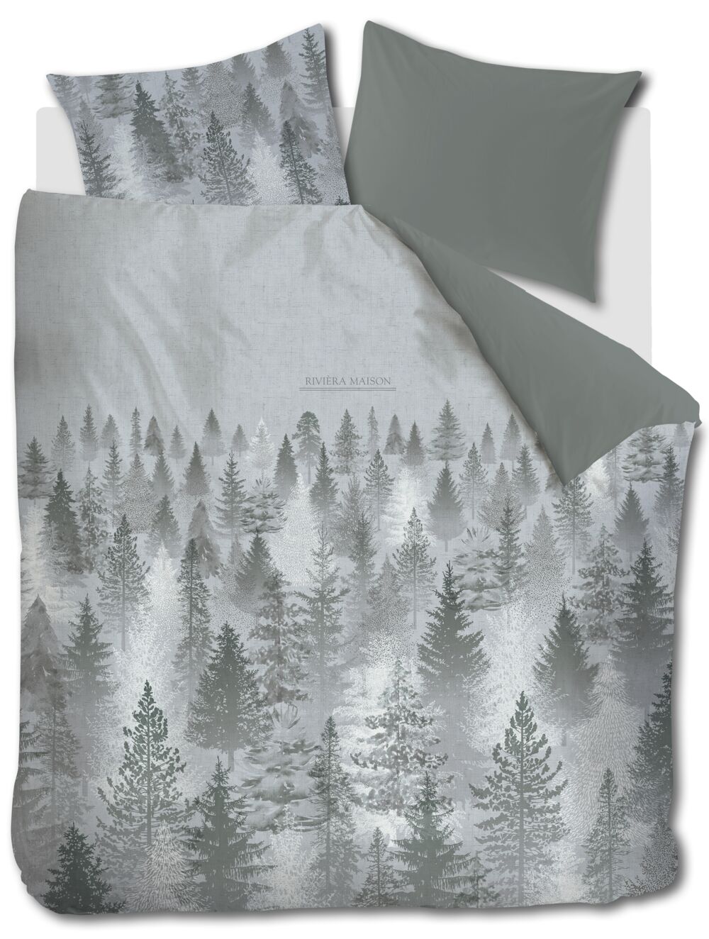 Rivièra Maison Foggy Forest - 240 x 200/220 cm - Groen
