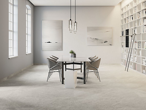 Carrelage Aspect marbre Lumos gris poli 80x80 cm