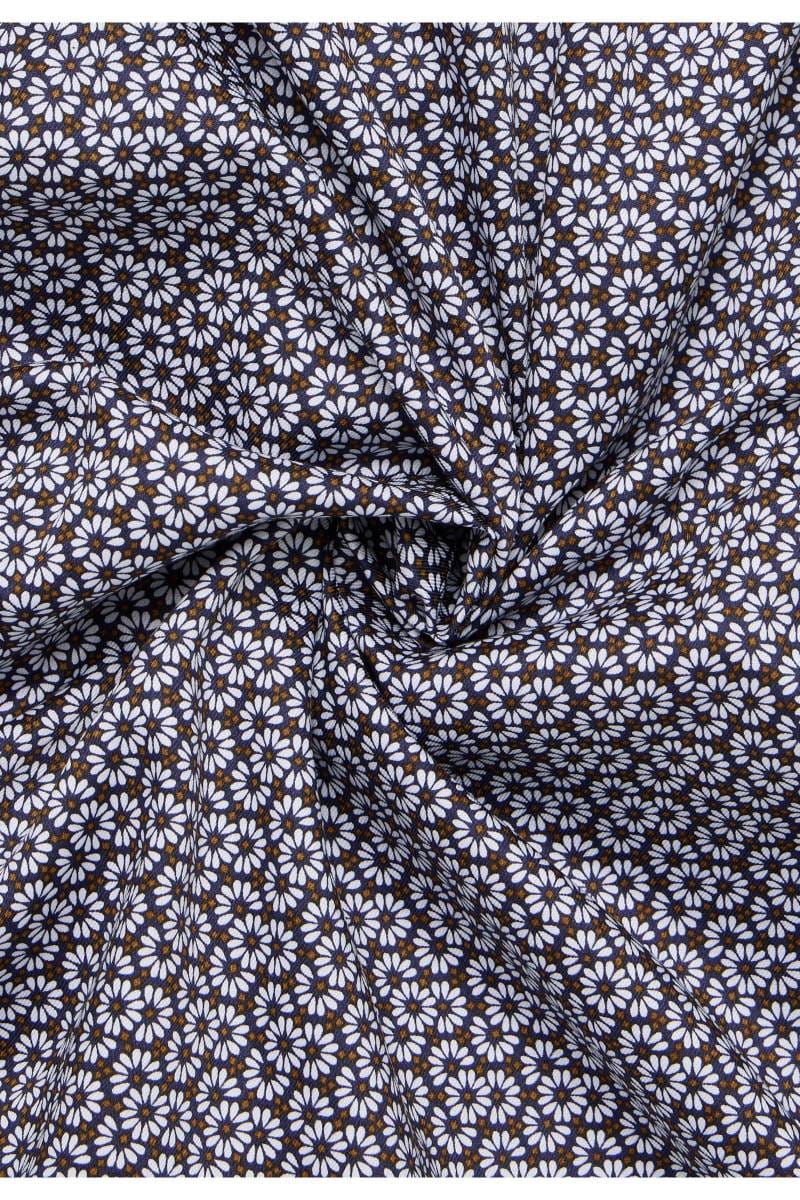 ETERNA Slim Fit Hemd marine, Bedruckt