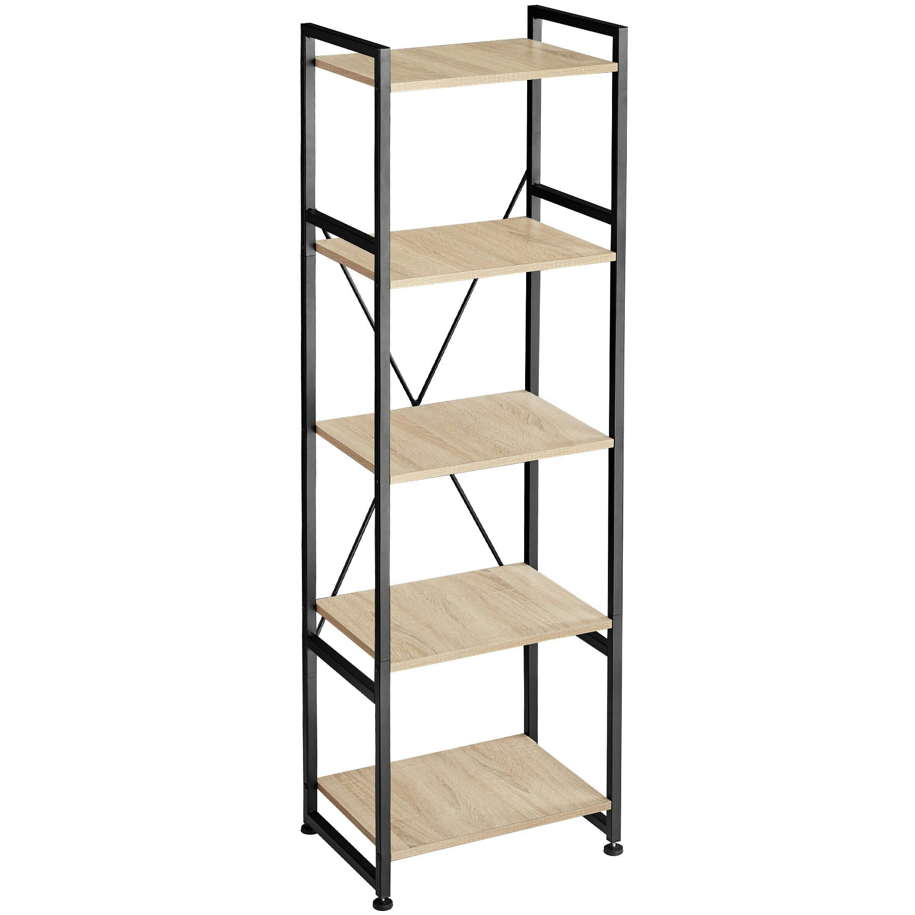 - Étagère Style industriel Bois clair industriel, Chêne Sonoma