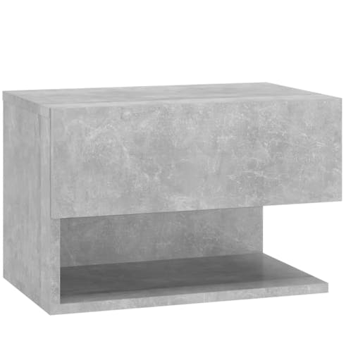 NNEVL Wall-mounted Bedside Cabinet Concrete Grey