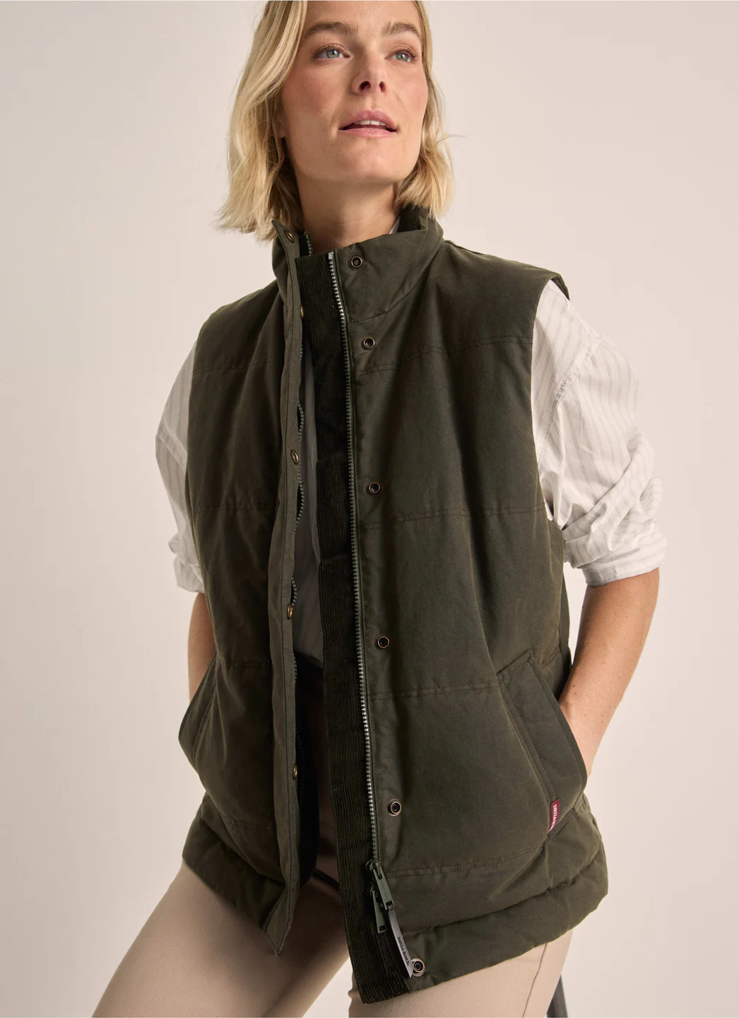 Women's Vintage Wax Padded Vest