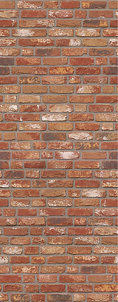 Panneau mural de salle de bains l.100x255 cm, décor briques-industriel, Schulte Décodesign vendu par 2
