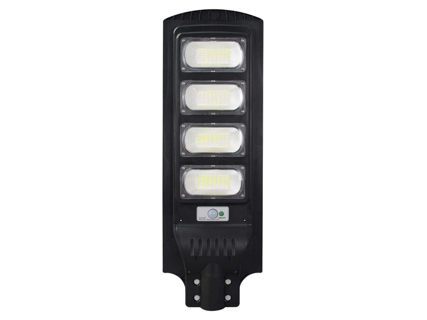 Naświetlacz solarny Street-12 LED z zimną barwą światła czarny
